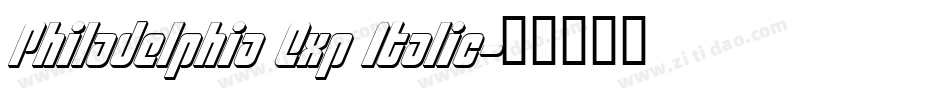 Philadelphia Exp Italic字体转换